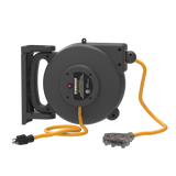 30ft Retractable Extension Cord Reel 5-15P to 4x5-20R