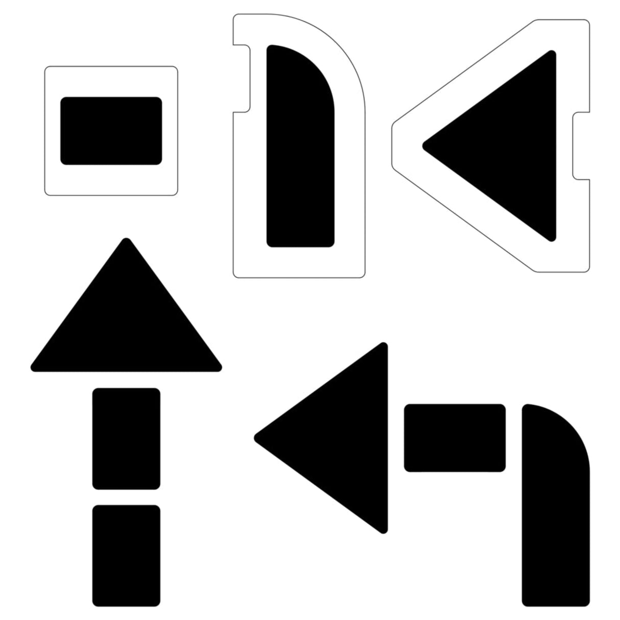 Newstripe 3-Piece Arrow Stencil Kit