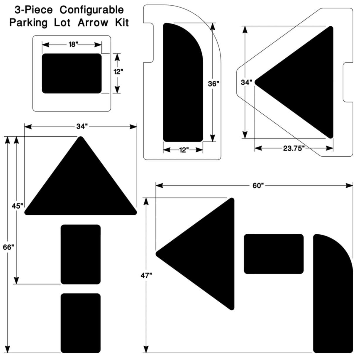 Newstripe Parking Lot Starter Stencil Kit