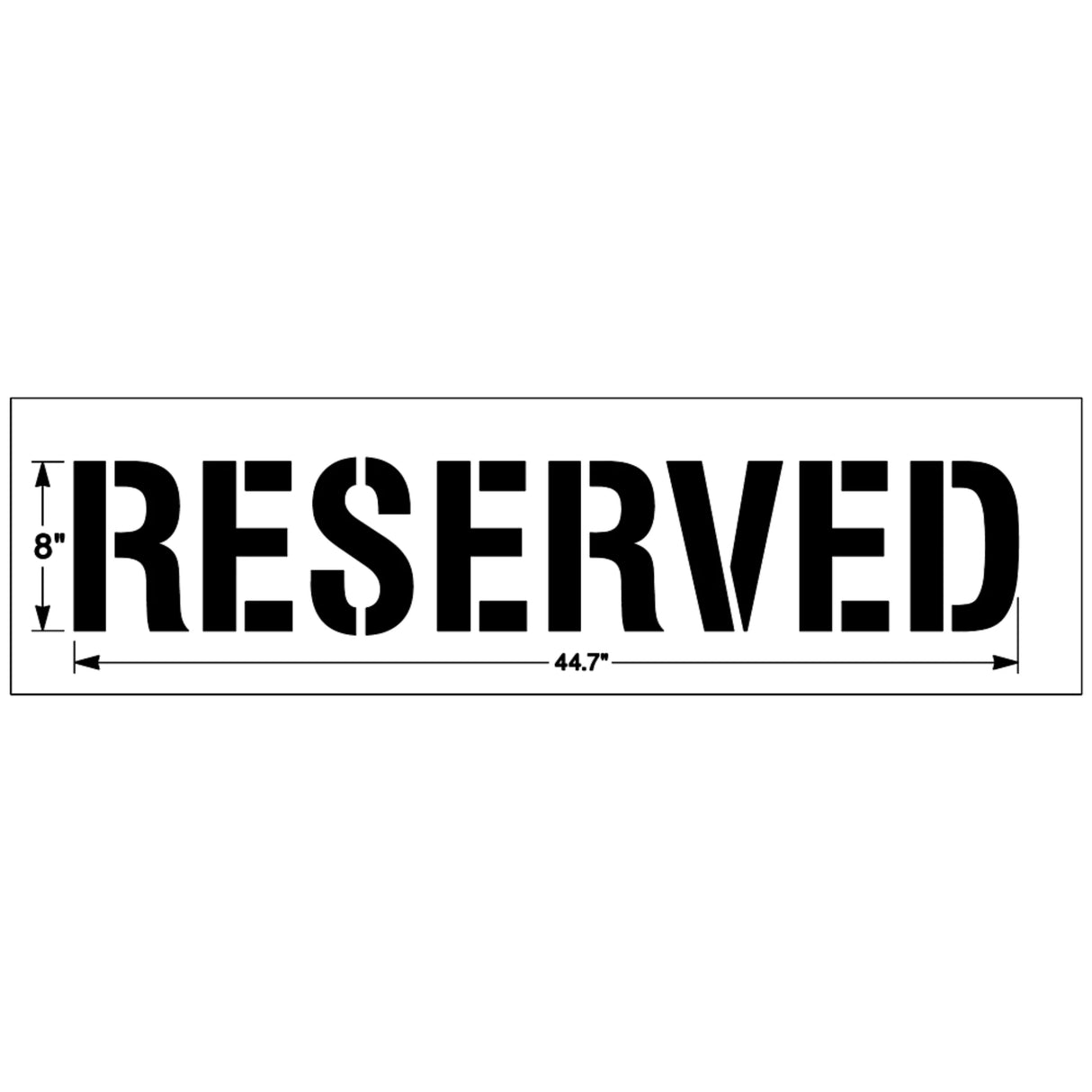 Newstripe RESERVED Stencil
