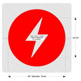 Newstripe Bolt Style Electric Vehicle (EV) Charging/Parking Stencil