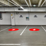 Newstripe Bolt Style Electric Vehicle (EV) Charging/Parking Stencil