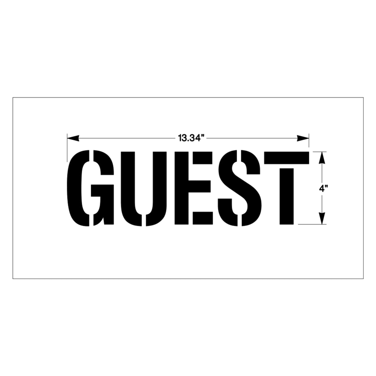 Newstripe GUEST Stencil