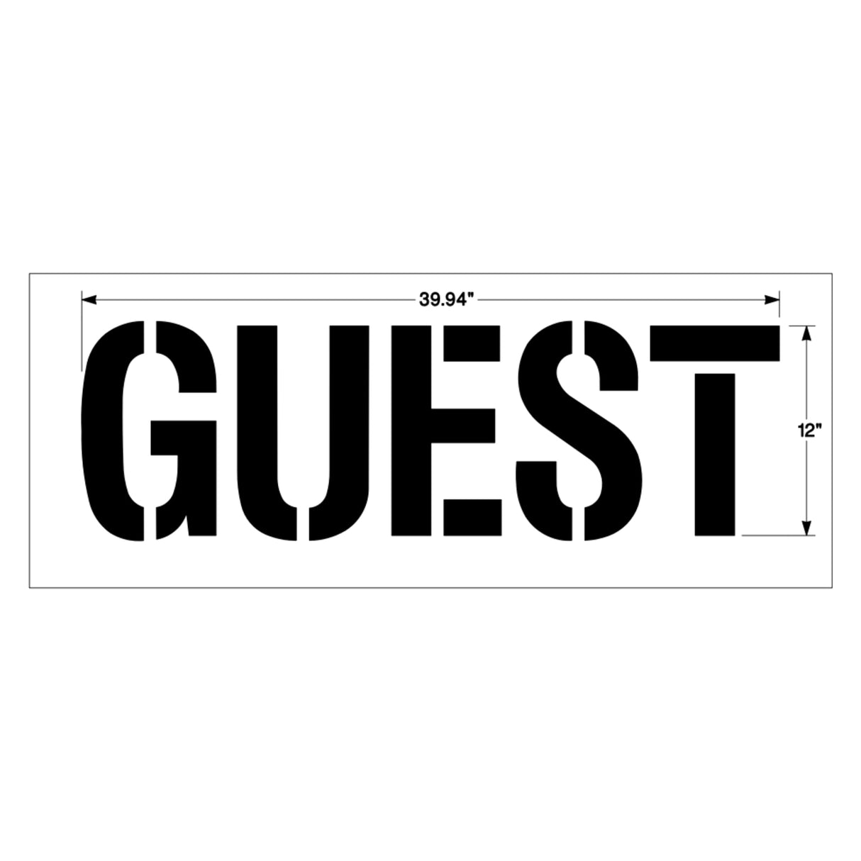 Newstripe GUEST Stencil