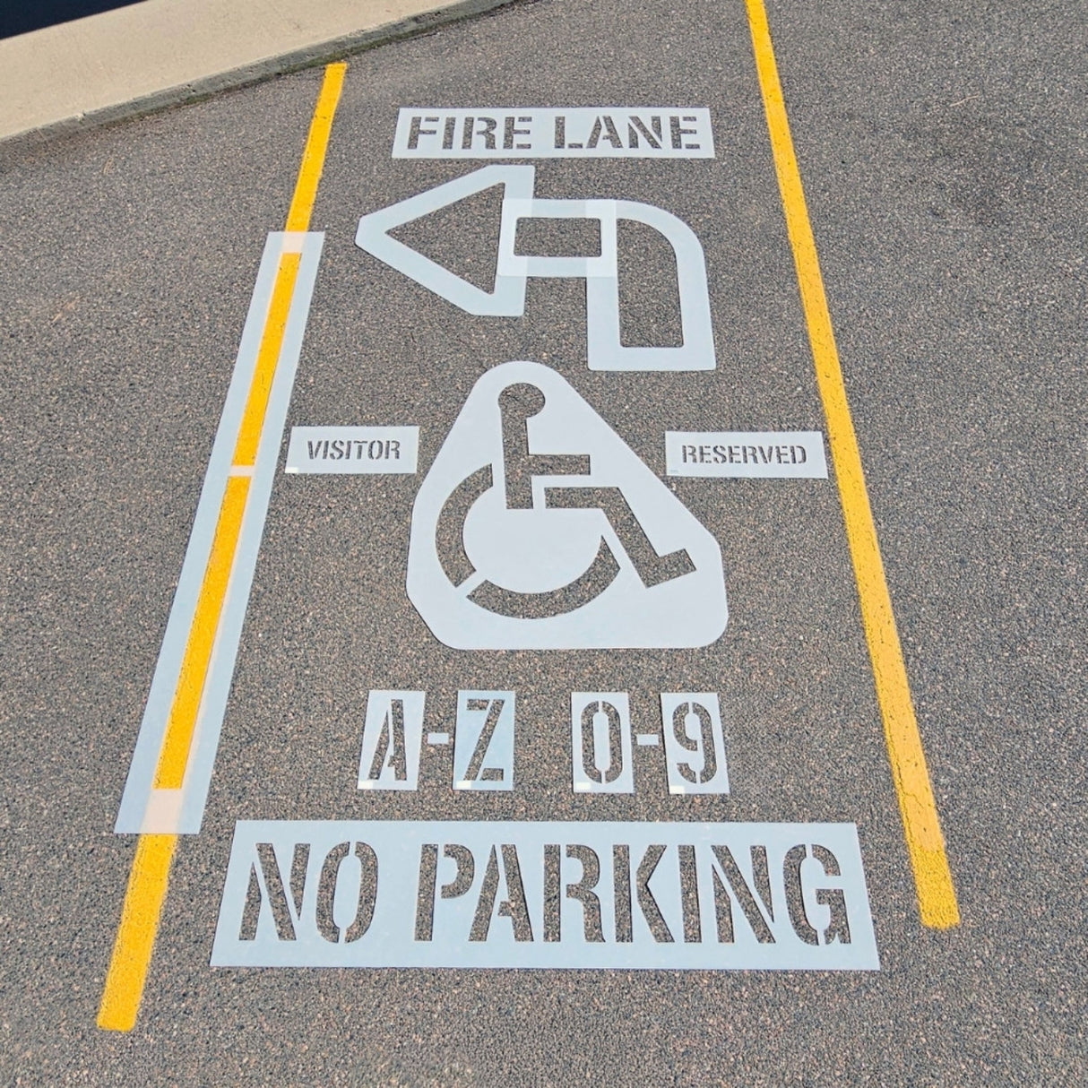 Newstripe Parking Lot Pro Stencil Kit