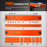MechMaxx 24'' Industrial Magnetic Pan and BOX Heavy Duty Sheet Metal Brake 20 Gauge Capacity Shear Press Brake,  MSMB650E