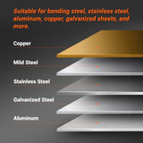 MechMaxx 24'' Industrial Magnetic Pan and BOX Heavy Duty Sheet Metal Brake 20 Gauge Capacity Shear Press Brake,  MSMB650E