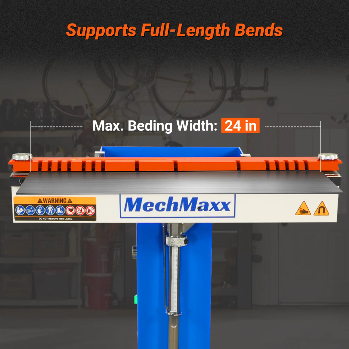 MechMaxx 24'' Industrial Magnetic Pan and BOX Heavy Duty Sheet Metal Brake 20 Gauge Capacity Shear Press Brake,  MSMB650E