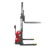2640lbs Electric Straddle Stacker,  118" Lift,  Adjustable Legs & Forks,  F26-118SLA