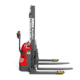 2640lbs Electric Straddle Stacker,  118" Lift,  Adjustable Legs & Forks,  F26-118SLA