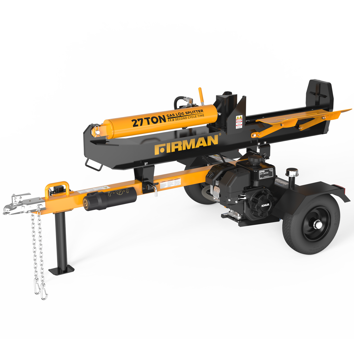 27-Ton Gas Powered Hydraulic Log Splitter