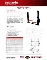 Olympic Equipment 10,000 lb Base Plate 2-Post Car Lift 2PBP-10