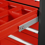Heavy Duty Modular Drawer Cabinet - 9 Drawer,  59" H x 28.5" W x 28.5" D Tool Storage Organizer,  Steel Construction