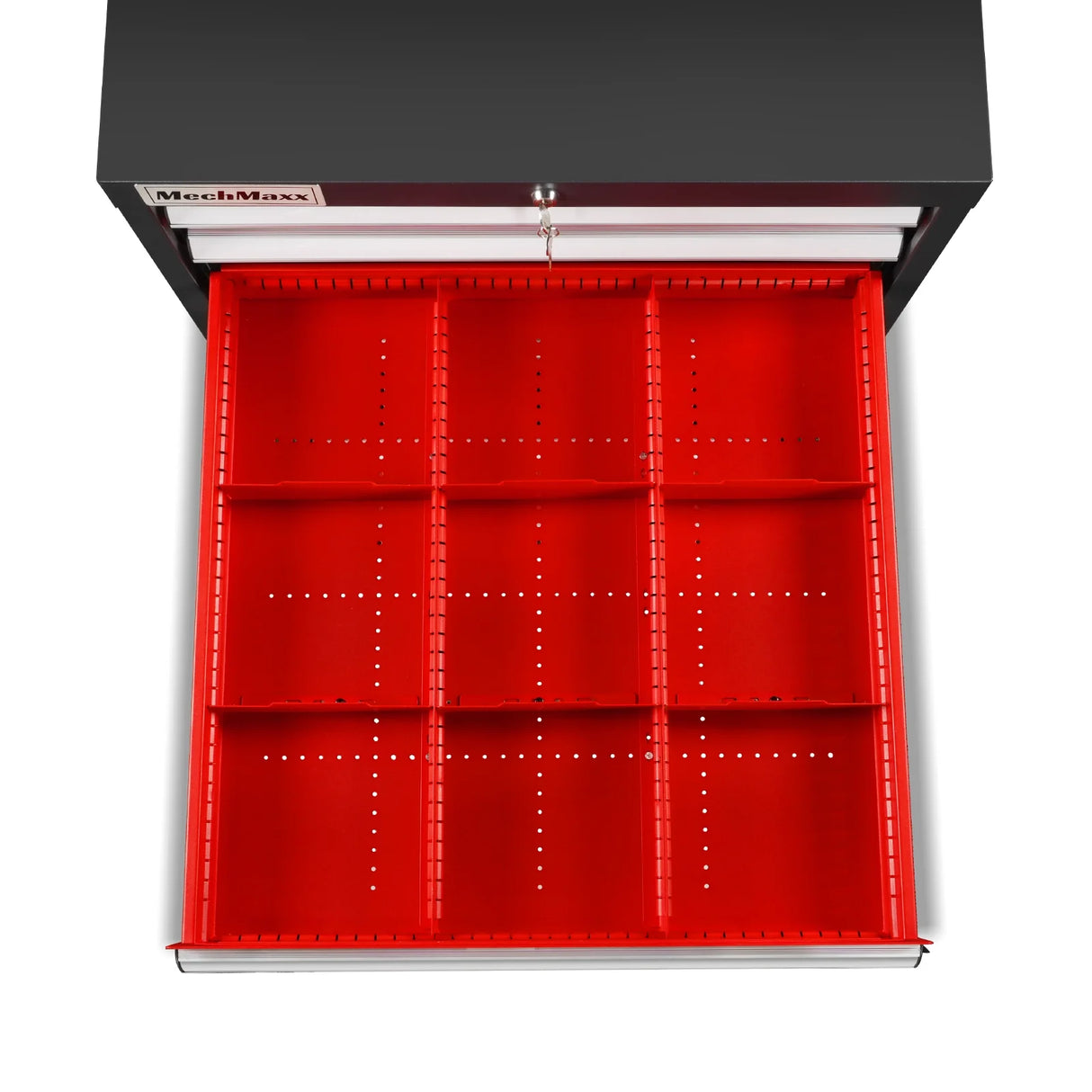 Heavy Duty Modular Drawer Cabinet - 10 Drawer,  59" H x 28.5" W x 28.5" D Tool Storage Organizer,  Steel Construction