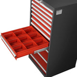 Heavy Duty Modular Drawer Cabinet - 11 Drawer,  59" H x 28.5" W x 28.5" D Tool Storage Organizer,  Steel Construction
