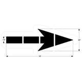 Newstripe Straight Arrow Stencil