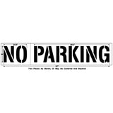 Newstripe NO PARKING Stencil