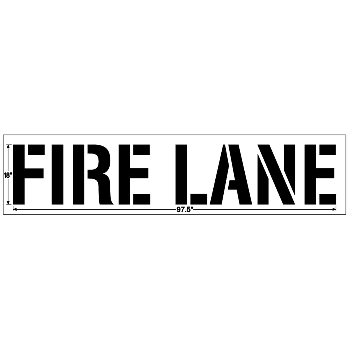 Newstripe FIRE LANE Stencil