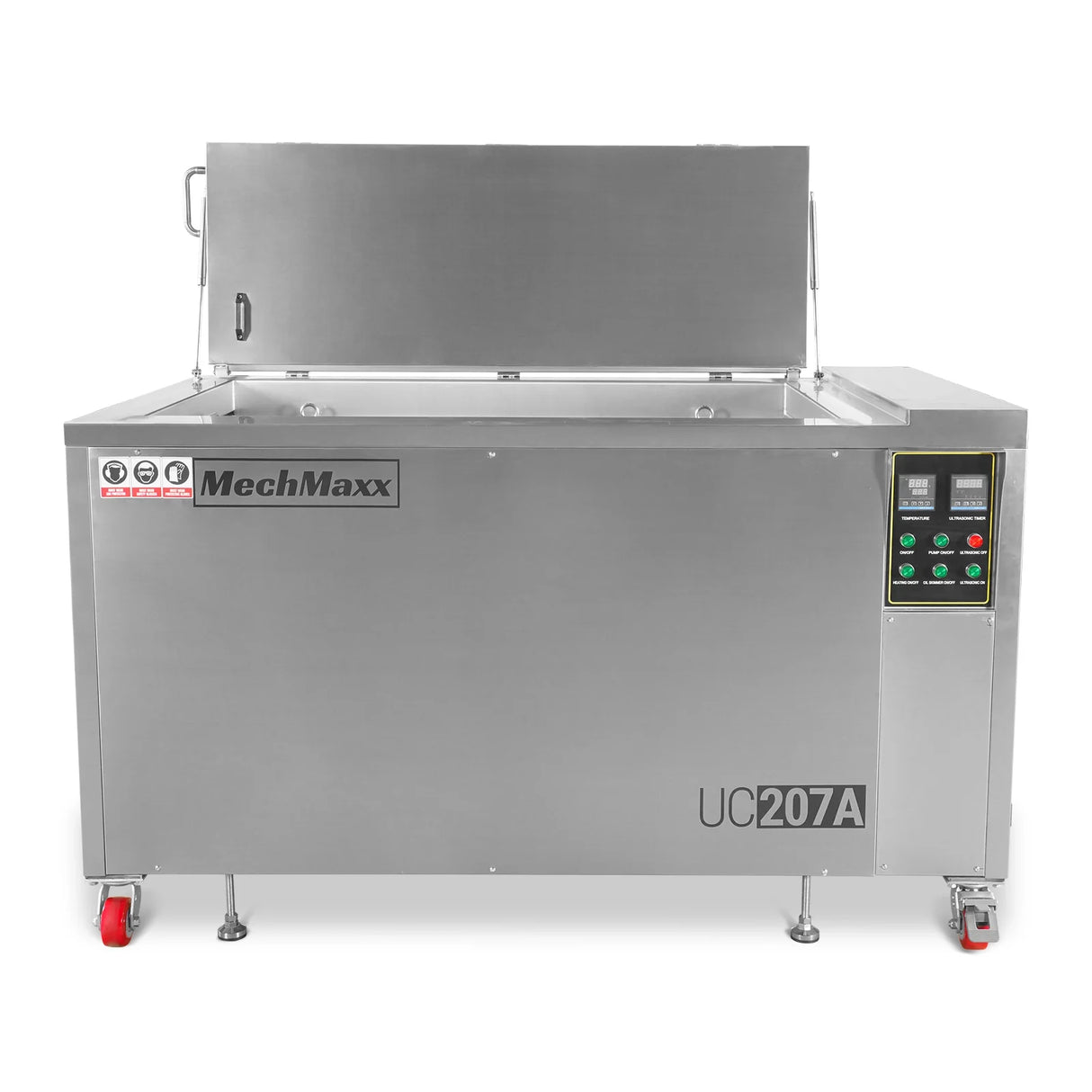 207 Gal / 785L Heavy Duty Industrial Ultrasonic Parts Washer, 28kHz 96 Transducers, Oil Skimmer, SS304 Tank, 22kW Heater, 208–240V 3 Phase Power