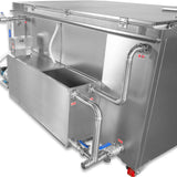 207 Gal / 785L Heavy Duty Industrial Ultrasonic Parts Washer, 28kHz 96 Transducers, Oil Skimmer, SS304 Tank, 22kW Heater, 208–240V 3 Phase Power