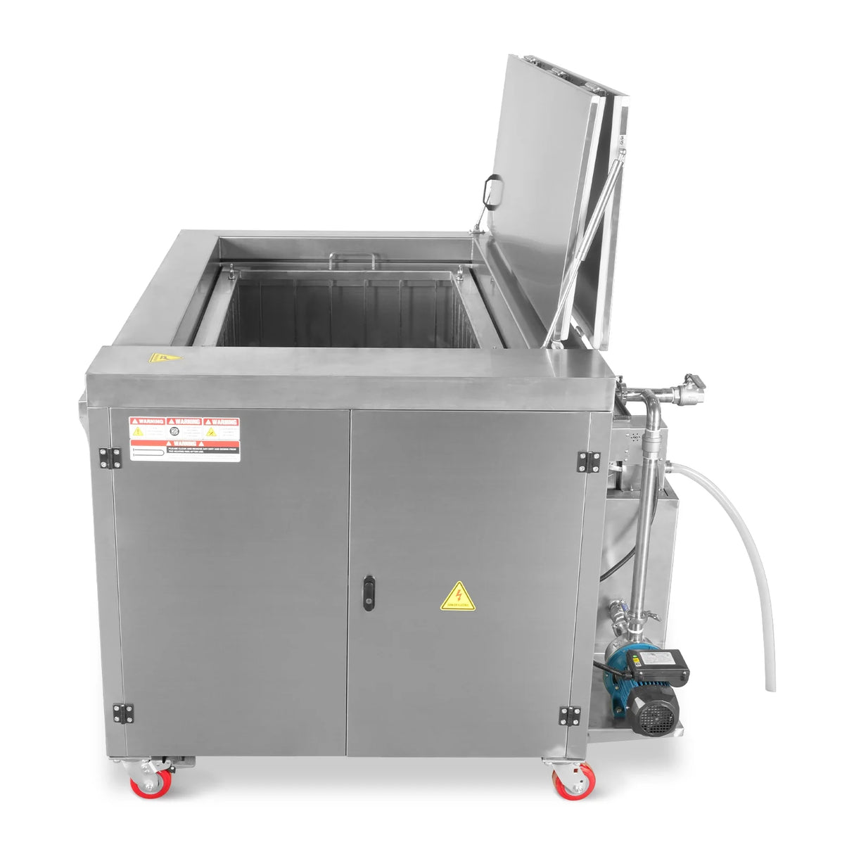 207 Gal / 785L Heavy Duty Industrial Ultrasonic Parts Washer, 28kHz 96 Transducers, Oil Skimmer, SS304 Tank, 22kW Heater, 208–240V 3 Phase Power