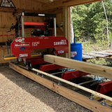 MechMaxx 32" Portable Sawmill, KOHLER CH440 429cc E-Start Gasoline Engine, 26.5" Board Width, 13' Track Length, SM-32