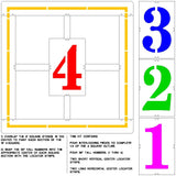 Newstripe Official Four Square Game Stencil