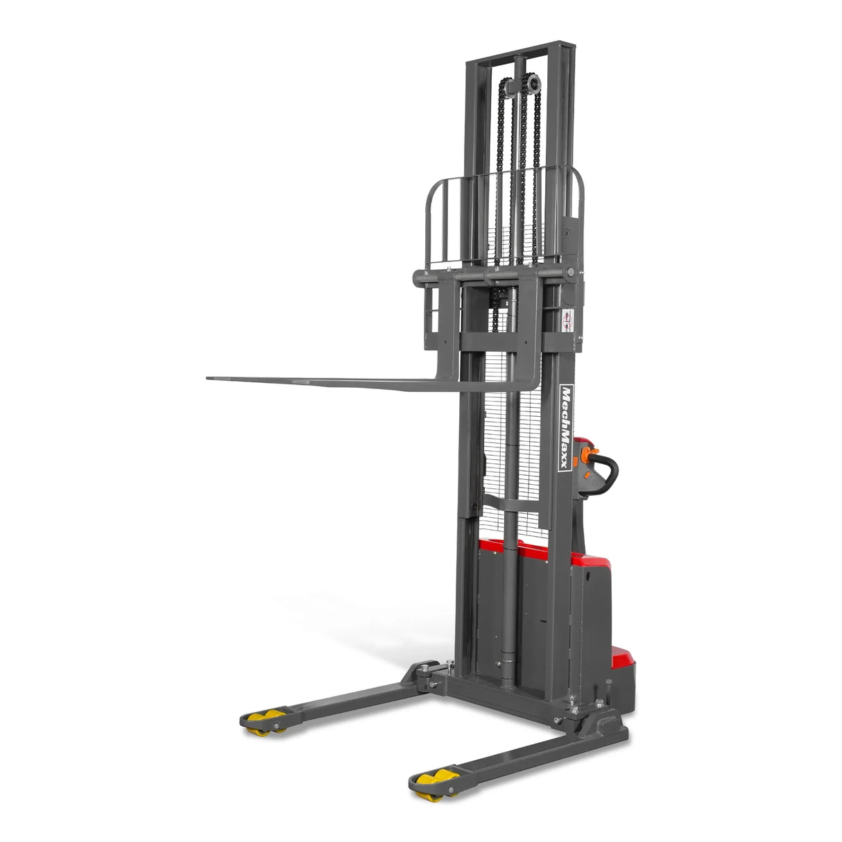 3300lbs Electric Straddle Stacker,  118" Lift,  Adjustable Legs & Forks,  F33-118SLA