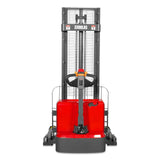 3300lbs Electric Straddle Stacker,  118" Lift,  Adjustable Legs & Forks,  F33-118SLA