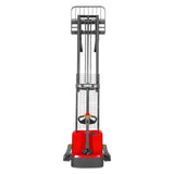3300lbs Electric Straddle Stacker,  118" Lift,  Adjustable Legs & Forks,  F33-118SLA