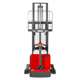 3300lbs Electric Straddle Stacker,  98" Lift,  Adjustable Legs & Forks,  F33-98SLA