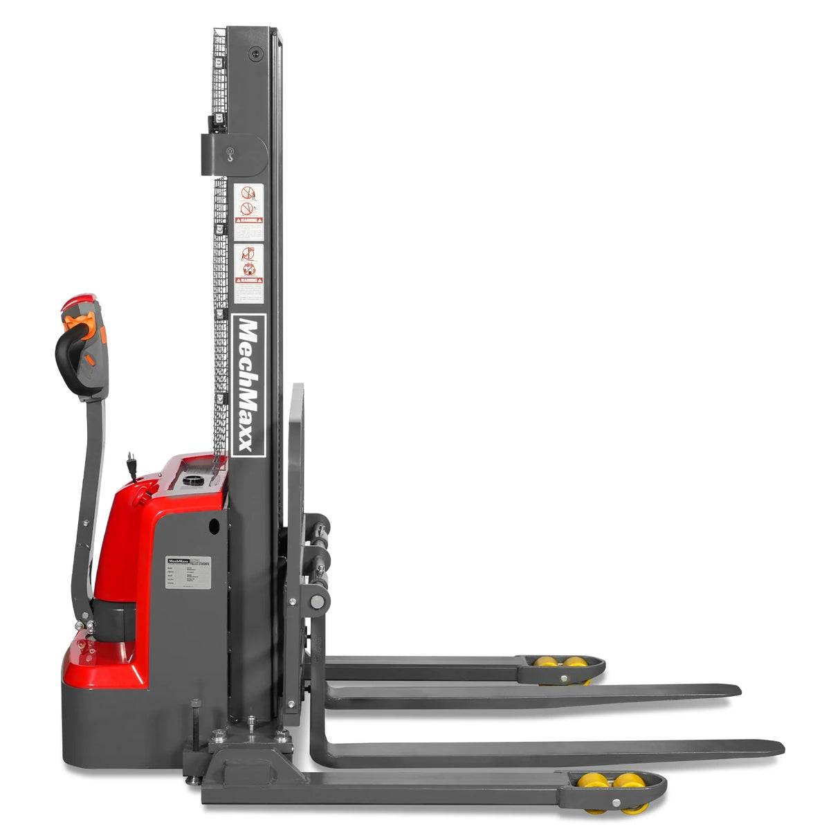 3300lbs Electric Straddle Stacker,  98" Lift,  Adjustable Legs & Forks,  F33-98SLA