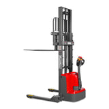 3300lbs Electric Straddle Stacker,  98" Lift,  Adjustable Legs & Forks,  F33-98SLA