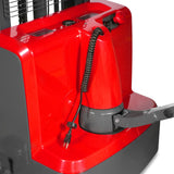 3300lbs Electric Straddle Stacker,  118" Lift,  Adjustable Legs & Forks,  F33-118SLA