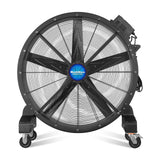 47" Portable Industrial Fan with Variable High-Efficiency PMSM Motor,Mobile High Volume Floor Fan for Warehouse,Workshop & Gym