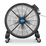 47" Portable Industrial Fan with Variable High-Efficiency PMSM Motor,Mobile High Volume Floor Fan for Warehouse,Workshop & Gym