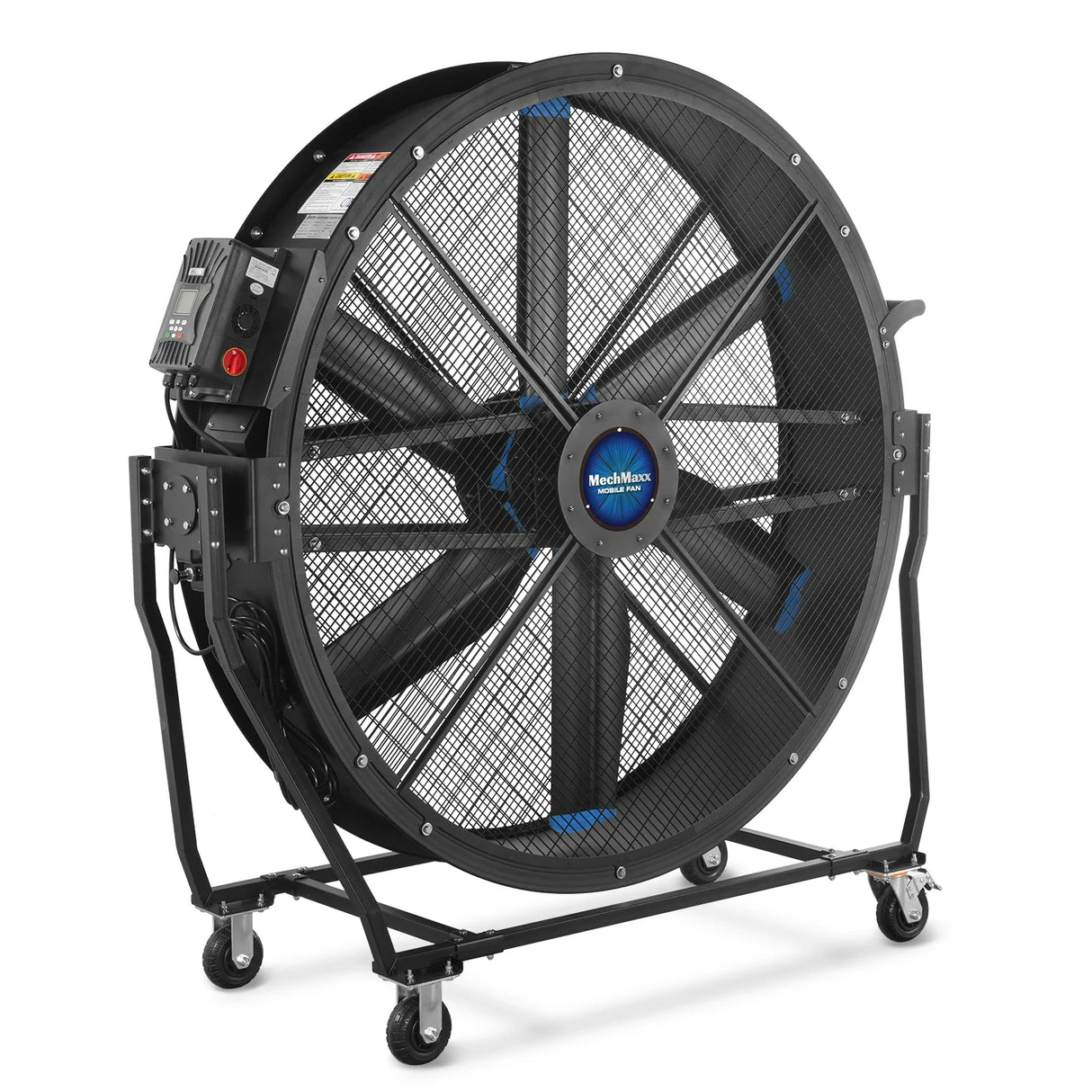 59" Portable Industrial Fan with Variable High-Efficiency PMSM Motor,Tiltable Mobile High Volume Floor Fan for Warehouse,Workshop & Gym
