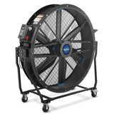 59" Portable Industrial Fan with Variable High-Efficiency PMSM Motor,Tiltable Mobile High Volume Floor Fan for Warehouse,Workshop & Gym