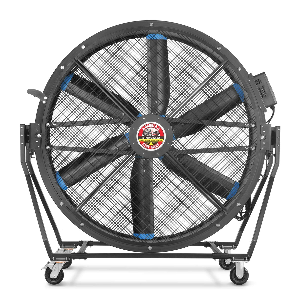 59" Portable Industrial Fan with Variable High-Efficiency PMSM Motor,Tiltable Mobile High Volume Floor Fan for Warehouse,Workshop & Gym