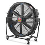 59" Portable Industrial Fan with Variable High-Efficiency PMSM Motor,Tiltable Mobile High Volume Floor Fan for Warehouse,Workshop & Gym