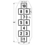 Newstripe Traditional Hopscotch Playground Stencil