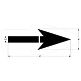 Newstripe Straight Arrow Stencil