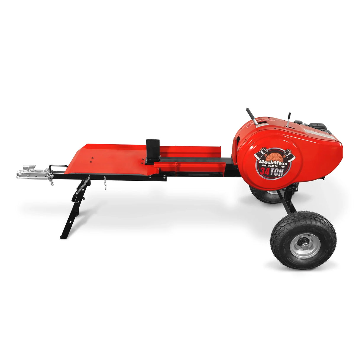 MechMaxx 34 Ton Kinetic Fast Log Splitter,  7 HP Ducar Gasoline Engine,  28" Log Diameter Capacity,  3-Sec Cycle Time,  KT34