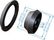 Katool KT-HT1 heavy-duty truck adapter cone set for wheel balancers