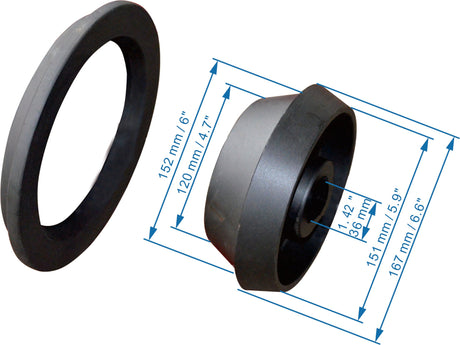 Katool KT-HT1 heavy-duty truck adapter cone set for wheel balancers