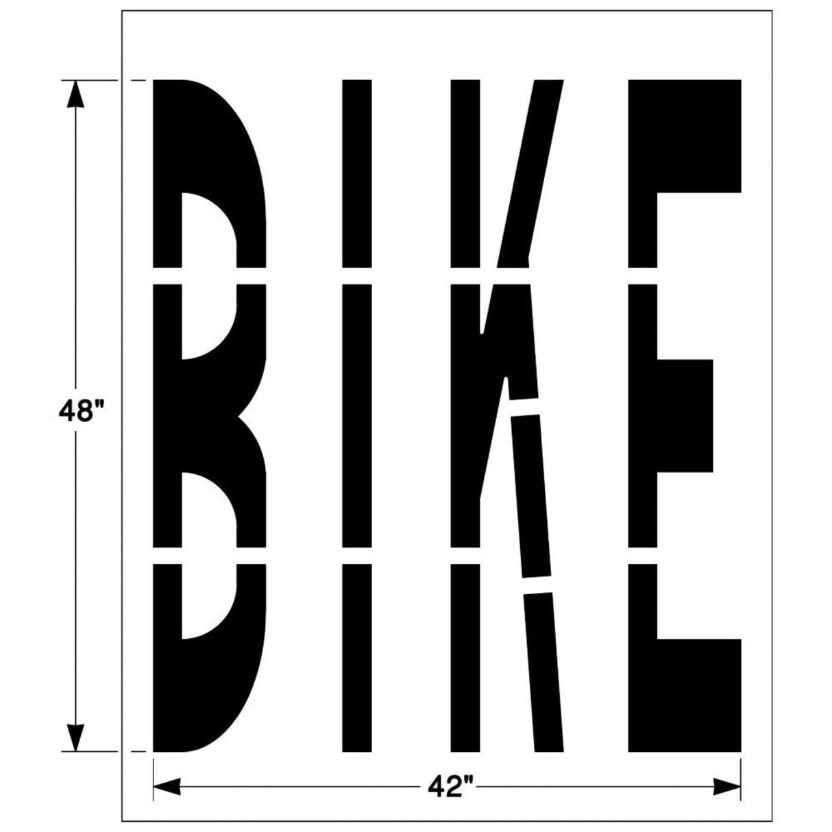 Newstripe Federal BIKE Stencil