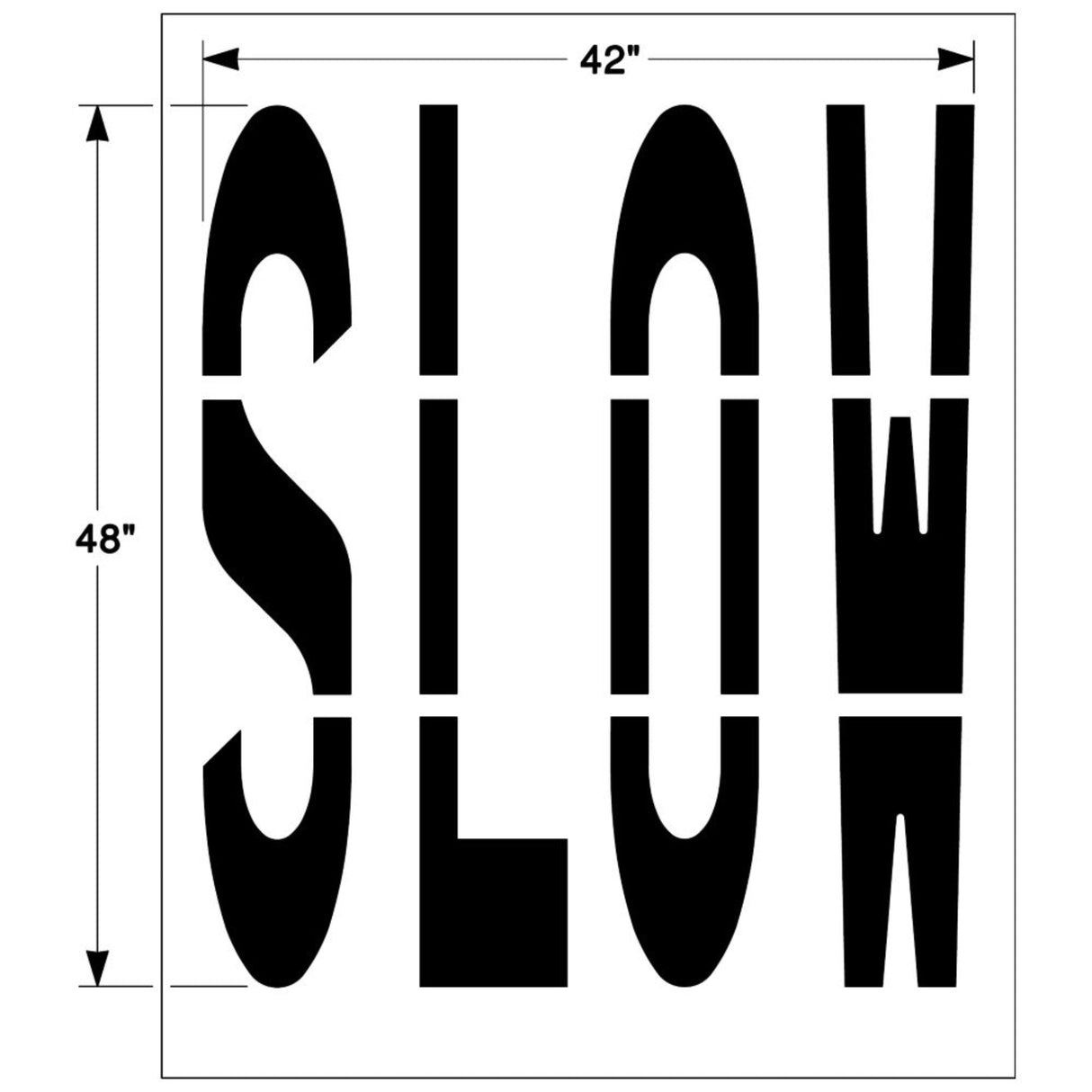 Newstripe Federal SLOW Stencil