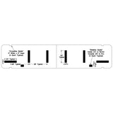 Newstripe Deluxe Hash Mark Football Field Stencil