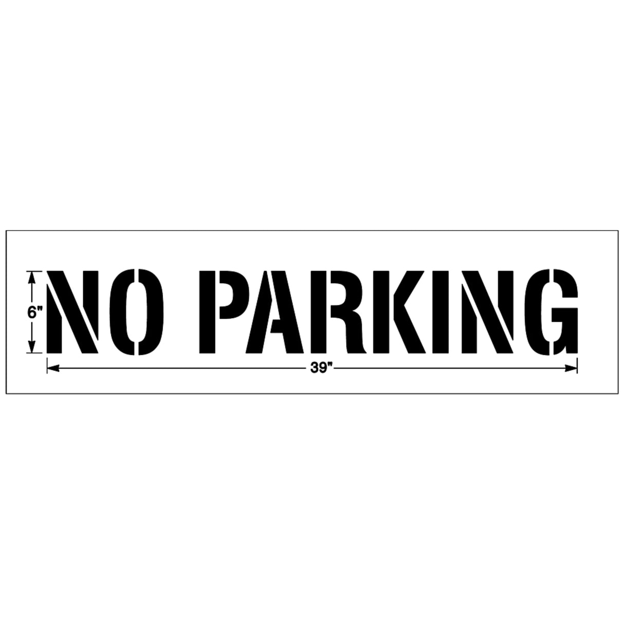 Newstripe NO PARKING Stencil