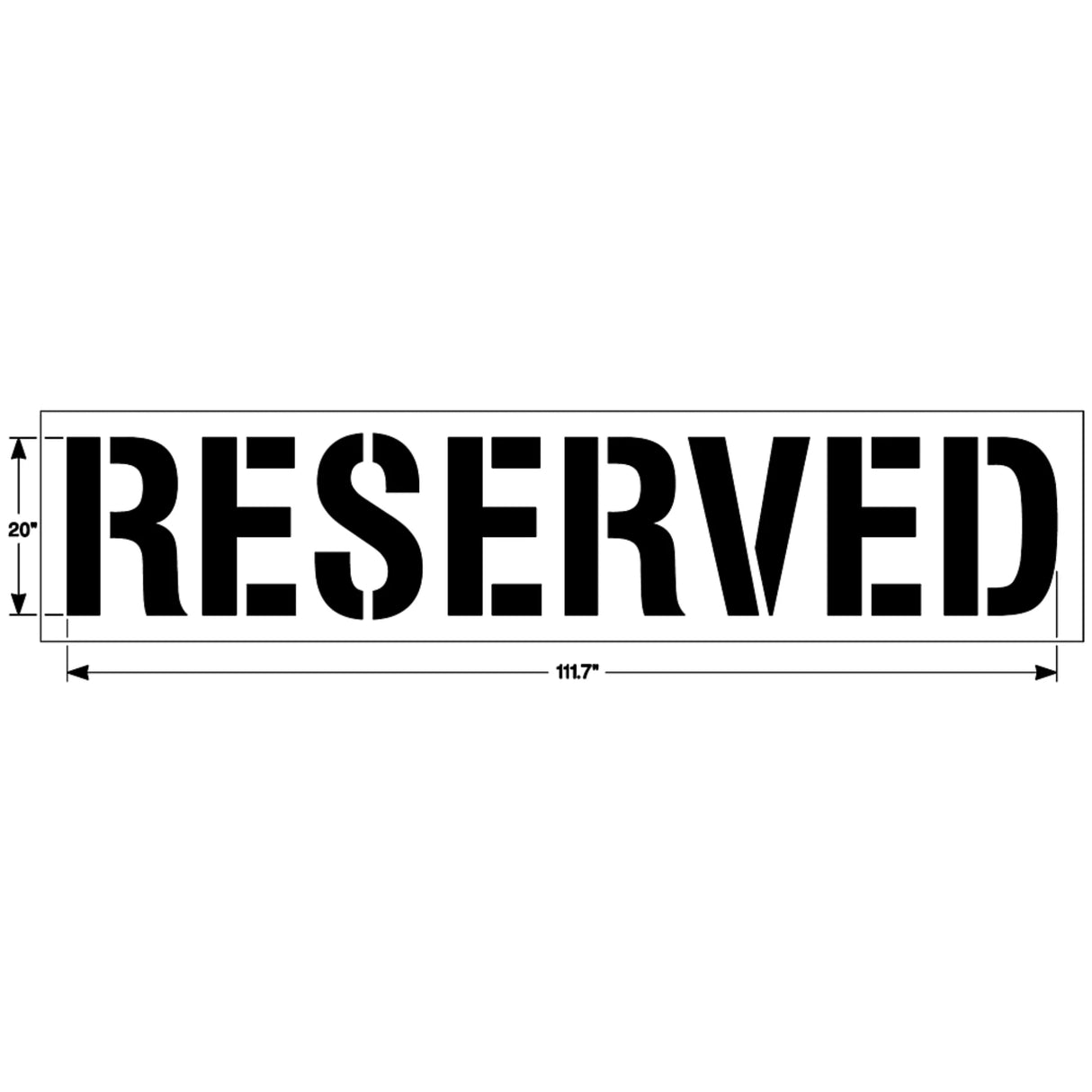 Newstripe RESERVED Stencil
